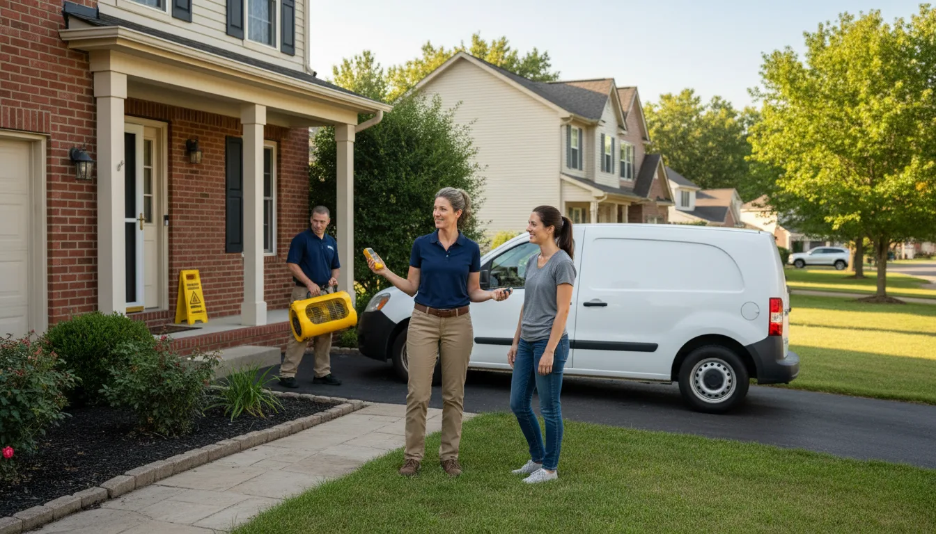 Water restoration image for Dehumidification And Cleanup Services in New Liberty, KY
